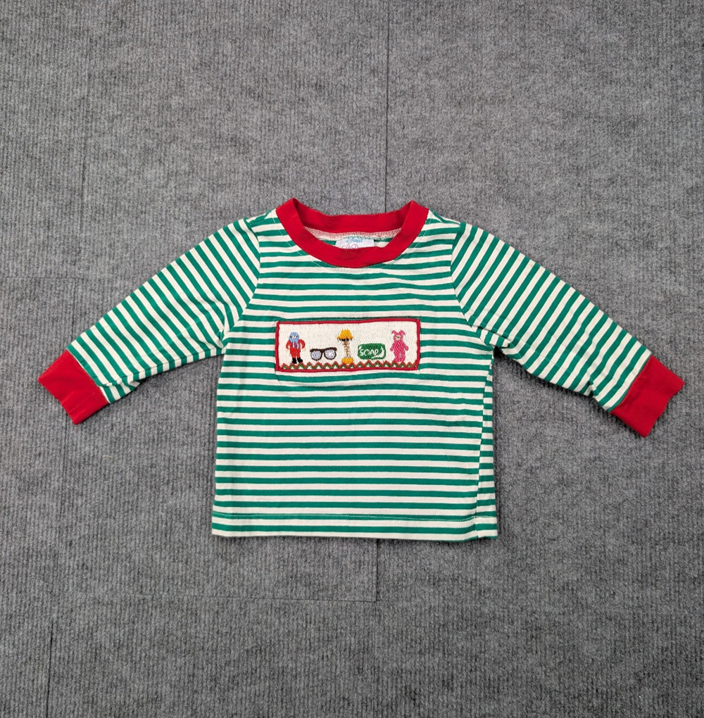 Sweet La Rose Smocked Shirt Baby 12M Movie Novelty Holiday Christmas Story Fun